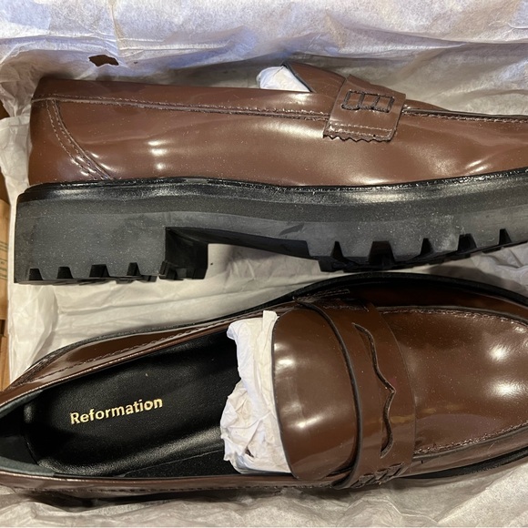 Reformation Agathea Chunky Loafer size 7 - Picture 2 of 5